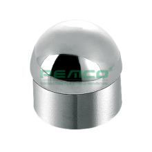 Round Balustrade Post Top Decorative Stainless Steel Handrail Post Pipe End Cap Fittings
